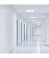 60x60 LED panel, 26W/36W/46W - Højde:34mm, 144lm/W, CCT, UGR19, Backlight, 5 års garanti