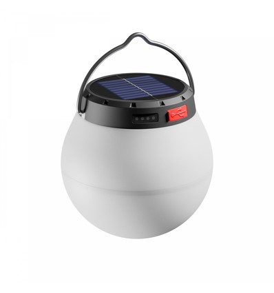 Lumina Orb solcellelampe, Ø9,8cm - 800mAh, 9,5cm høj, dekorativ udendørs lampe