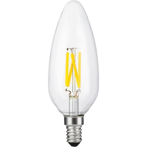E14 4W dæmpbar LED filament kertepære - C45, 2200K, 320lm, klart glas