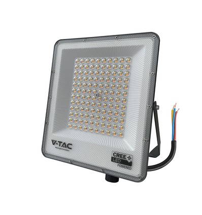 100W LED projektør, CCT - 120lm/W, IP65, CREE chip, 6 års garanti, Slimline serien