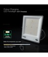 100W LED projektør, CCT - 120lm/W, IP65, CREE chip, 6 års garanti, Slimline serien