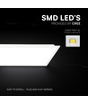 120x30 LED panel, 40W - 120lm/W, CREE chip, 6 års garanti, hvid kant