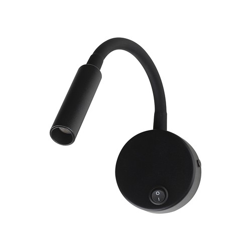 V-Tac 3W LED sengelampe - CREE chip, sort, væglampe, varm hvid