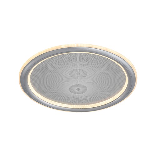 V-Tac 50W LED loftslampe dæmpbar - CCT 3-i-1, Grå, inkl. fjernbetjening