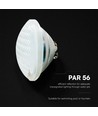 V-Tac 12W PAR56 LED poolpære - IP68 vandtæt, 6500K, kold hvid
