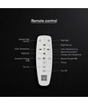 48W LED dekorativ loftslampe med fjernbetjening - Ø50cm, dæmpbar, 3-i-1 CCT, sort og trælook