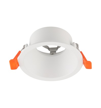 GU10 indbygningsspot, blænding ikke - Rund, hvid, Deep Anti Glare, uden lyskilde