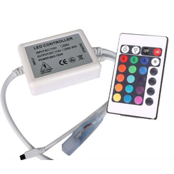 Tilbehør RGB kontroller med fjernbetjening - Inkl. endeprop, 230V, memory funktion, infrarød