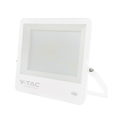 300W V-Tac LED projektør - 135lm/W, IP65, CREE Chip, hvidt hus, 6 års garanti