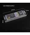 150W / 24V DC strømforsyning til LED strips - 6.25A, IP20, Slim design