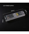 250W / 24V DC strømforsyning til LED strips - 10.5A, IP20, Slim design