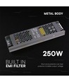 250W / 24V DC strømforsyning til LED strips - 10.5A, IP20, Slim design
