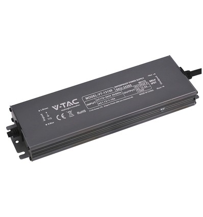 150W / 12V DC strømforsyning - 12.5A, IP67 vandtæt