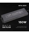 150W / 12V DC strømforsyning - 12.5A, IP67 vandtæt