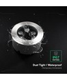 6W LED nedgravningsspot - IP67, sølv hus, 3000K, inkl. lyskilde