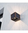 V-Tac 9W Solara væglampe med sensor, CCT - IP65, Corten hus, solcelle, PIR sensor