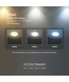 V-Tac 6W Ø10,6cm Backlit LED indbygningspanel - 3-i-1 CCT, CREE chip, 6 års garanti, rund