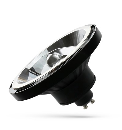 GU10 12W sort LED spot - AR111