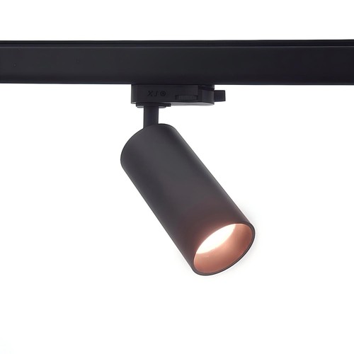 10W 3-faset RA97 skinnespot - Dæmpbar, 110lm/W, sort