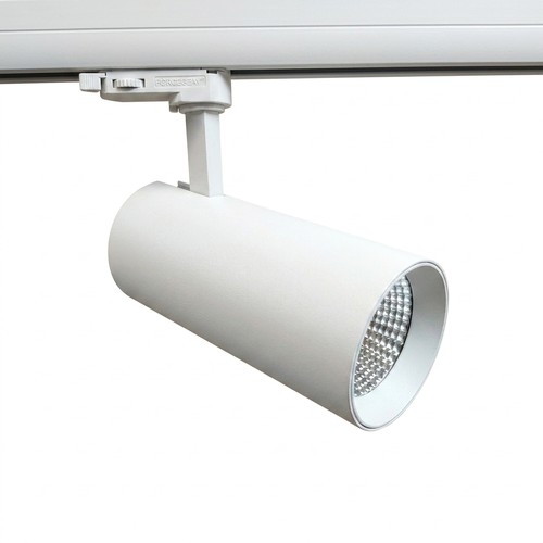 Outlet: 30W LED skinnespot - 3-faset, hvid, 3000lm, 3000K, RA90