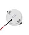 6 stk. 12V downlight - 2,5W, rund, inkl. kopbor og quick connector, til båd mm.