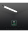 120cm 36W vandtæt komplet LED armatur - 120lm/W, IP65, CREE chip, 6 års garanti