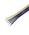 10m 1,2mm² RGBCCT kabel - 6-ledet (16AWG), 12V-24V til LED strip