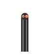 10m Kabel rød/sort, sort rund - 2x0,35mm², 12V-24V, til LED strip