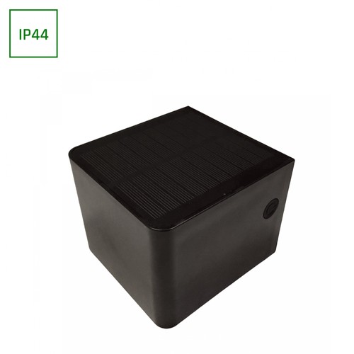 LUMINA BLOCK 2,5W solcelle væglampe - 1400mAh, 10x8,3x10,7cm, IP44, udendørs