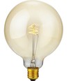 E27 4,2W Slim Flex Filament G125 - 470lm, dæmpbar, 2200K, gyldent glas