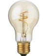 E27 4,2W Slim Flex Filament dæmpbar LED pære - 470lm, A60, 2200K, Gold finish