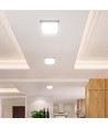 18W kvadratisk LED loftlampe - Backlit, CCT, 3-i-1 farvevalg, Cree chip, 6 års garanti