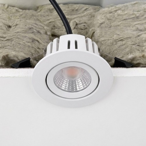 7W RA96 CCT + DimToWarm indbygningsspot til isolering - dæmpbar, Hul: Ø6,8 cm, Mål: Ø9,3 cm