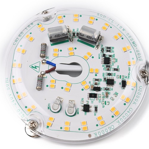 10,1cm / 18W Dæmpbar LED indsats med linser - Flicker free, erstat G24, cirkelrør og kompaktrør
