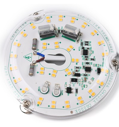 10,1cm / 18W Dæmpbar LED indsats med linser - Flicker free, erstat G24, cirkelrør og kompaktrør