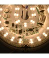 10,1cm / 18W Dæmpbar LED indsats med linser - Flicker free, erstat G24, cirkelrør og kompaktrør