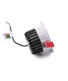 13W Ø11,4cm indbygningsspot RGB+CCT RA93 - 24V DC, Hul: Ø9,5 cm, Mål: Ø11,4 cm, Hvid kant