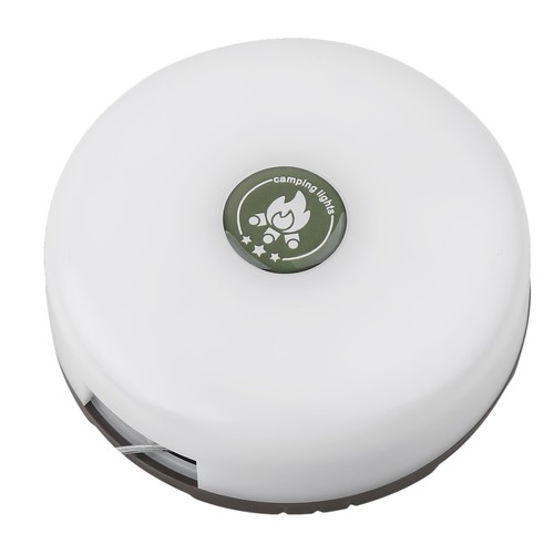 Campinglampe m. 10 meter lyskæde - genopladelig, IP64, hvid