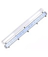 120cm Industri armatur - Til 2x 120cm T8 LED rør, IP65 vandtæt, Gennemfortrådet