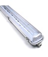 60cm Industri armatur - Til 2x 60cm T8 LED rør, IP65 vandtæt, Gennemfortrådet