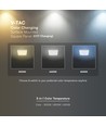 6W kvadratisk LED påbygningspanel - CCT, Backlit, Cree chip, 6 års garanti