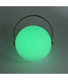 Opladelig RGB LED bordlampe - Hvid, inkl. fjernbetjening, IP54 udendørs