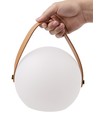 Opladelig RGB LED bordlampe - Hvid, inkl. fjernbetjening, IP54 udendørs