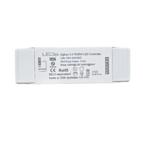 Zigbee RGBW controller - Hue kompatibel, 12V (120W), 24V (240W)