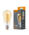 E27 6W dæmpbar LED filamentpære - ST64, ekstra varm hvid, bronze glas