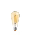 E27 6W dæmpbar LED filamentpære - ST64, ekstra varm hvid, bronze glas
