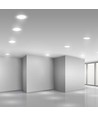 12W Ø17cm Backlit LED indbygningspanel - 3-i-1 CCT, Cree chip, 6 års garanti, rund