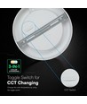 12W Ø17cm Backlit LED indbygningspanel - 3-i-1 CCT, Cree chip, 6 års garanti, rund
