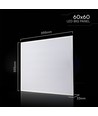 60x60 LED panel, 20W - 180lm/W, Backlit, 4000K