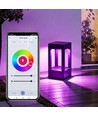 20cm RGB+CCT LED Pullertlampe - Sort, 8W, IP65, Zigbee Hue kompatibel